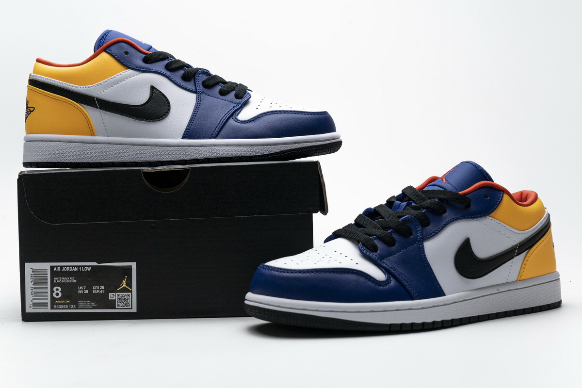Air Jordan 1 Low Blue Yellow Orange 553558-123