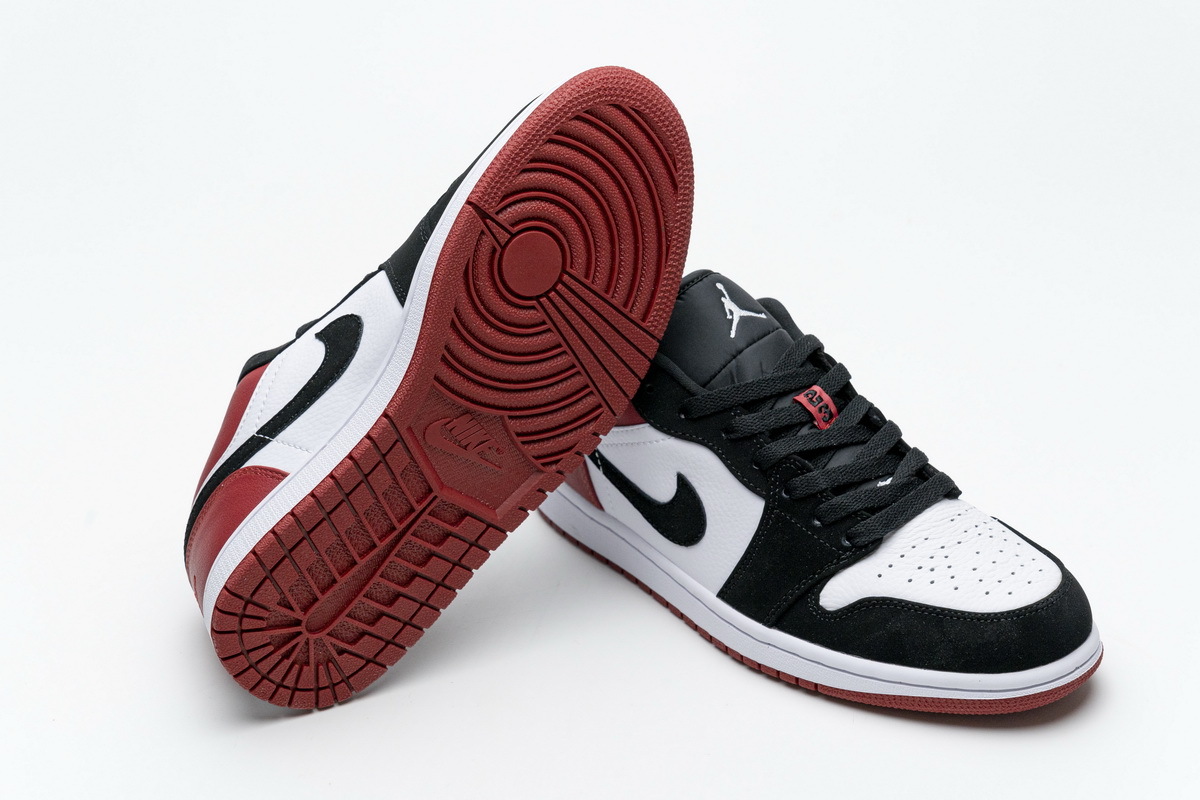 Air Jordan 1 Low Black Toe 553558-116