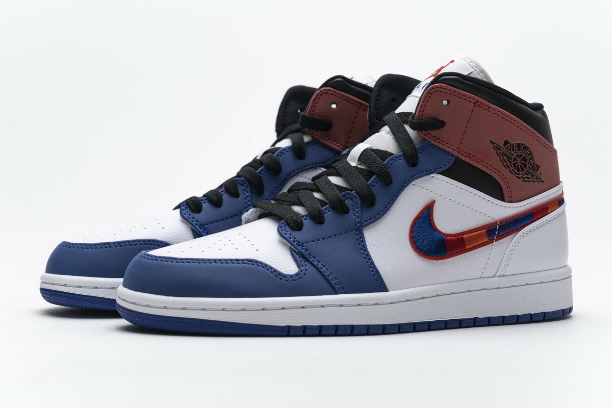 Air Jordan 1 Mid SE Multi-Color Swoosh 852542-146