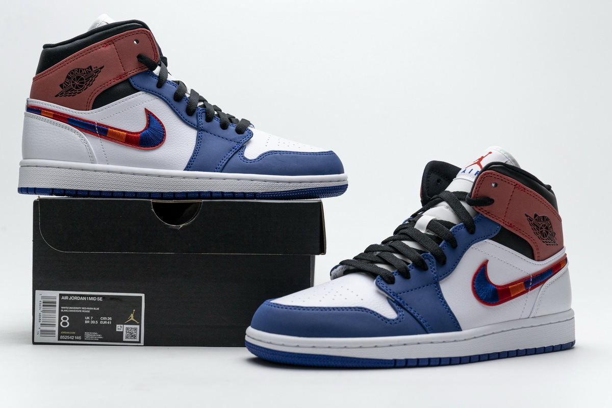 Air Jordan 1 Mid SE Multi-Color Swoosh 852542-146