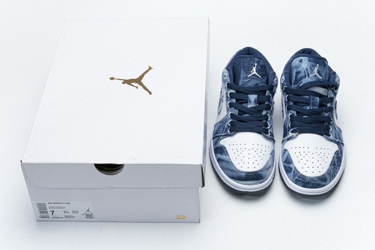 Air Jordan 1 Low Washed Denim CZ8455-100