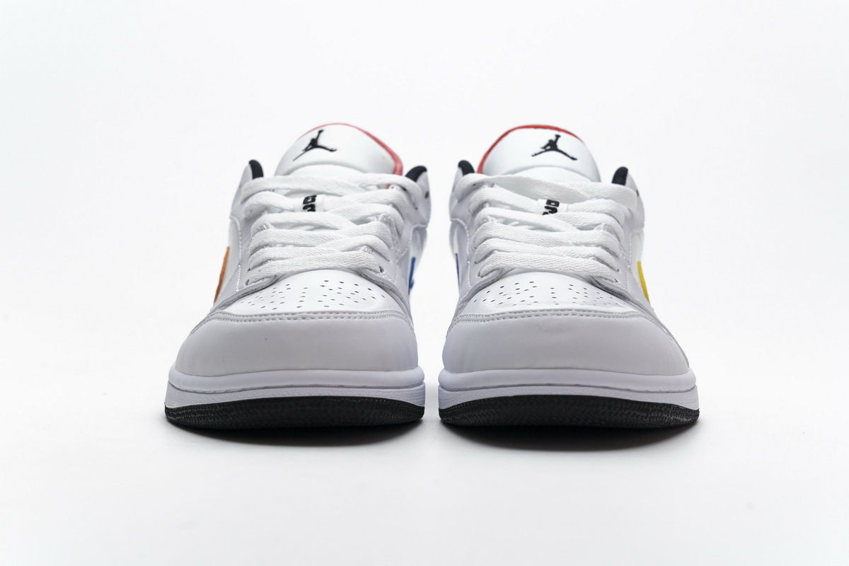 Air Jordan 1 Low White Multi-Color CW7009-100
