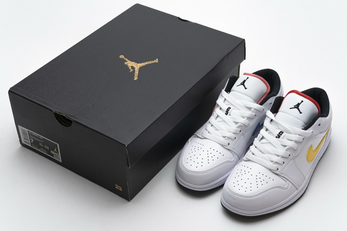 Air Jordan 1 Low White Multi-Color CW7009-100
