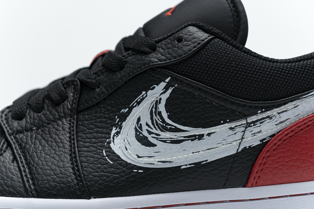 Air Jordan 1 Low Brushstroke Swoosh DA4659-001