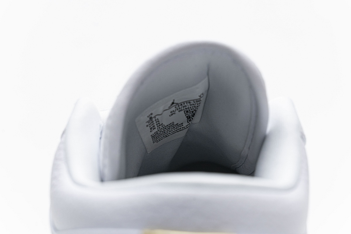 Air Jordan 1 Low White Metallic Gold CZ4776-100
