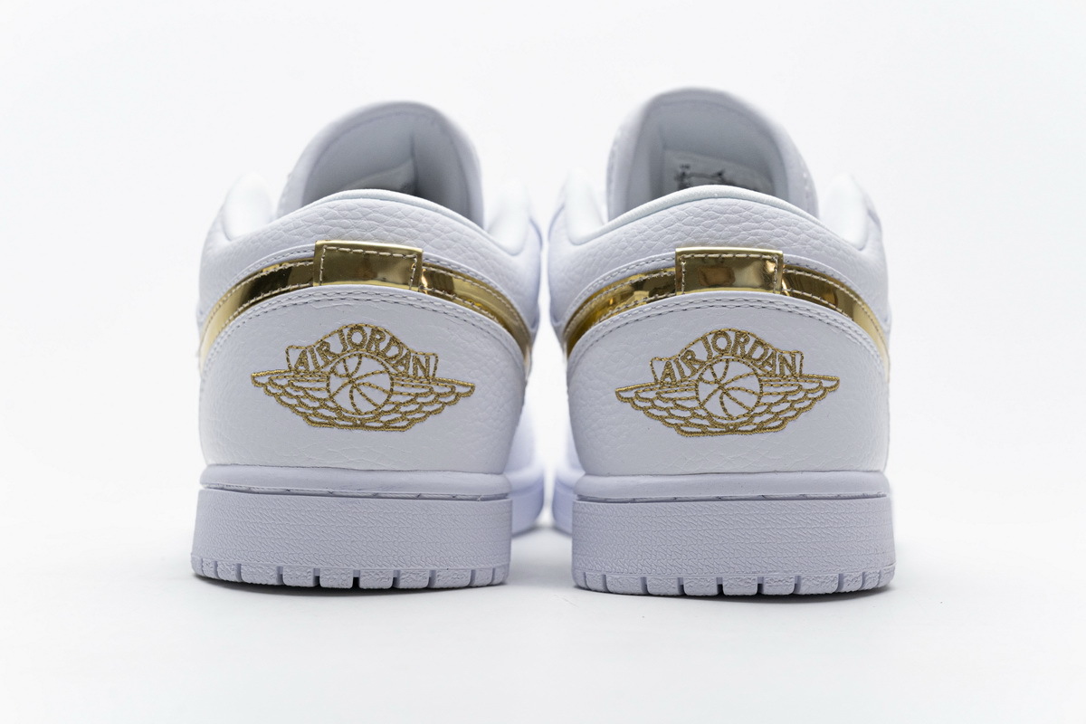 Air Jordan 1 Low White Metallic Gold CZ4776-100
