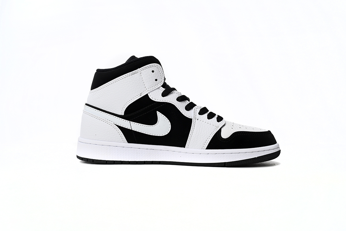Jordan 1 Mid White Black 554724-113
