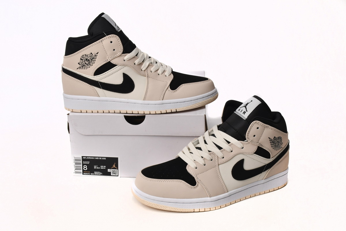 Air Jordan 1 Mid Barely Orange Light Violet BQ6472-800