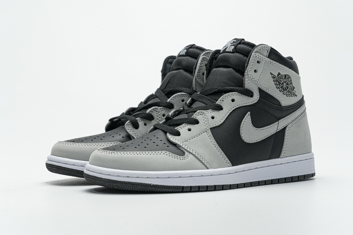 Air Jordan 1 Shadow 2.0 Black Light Smoke Grey 555088-035