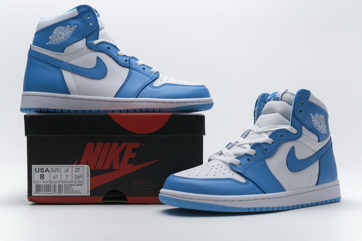 Air Jordan 1 High Retro"UNC" 555088-117