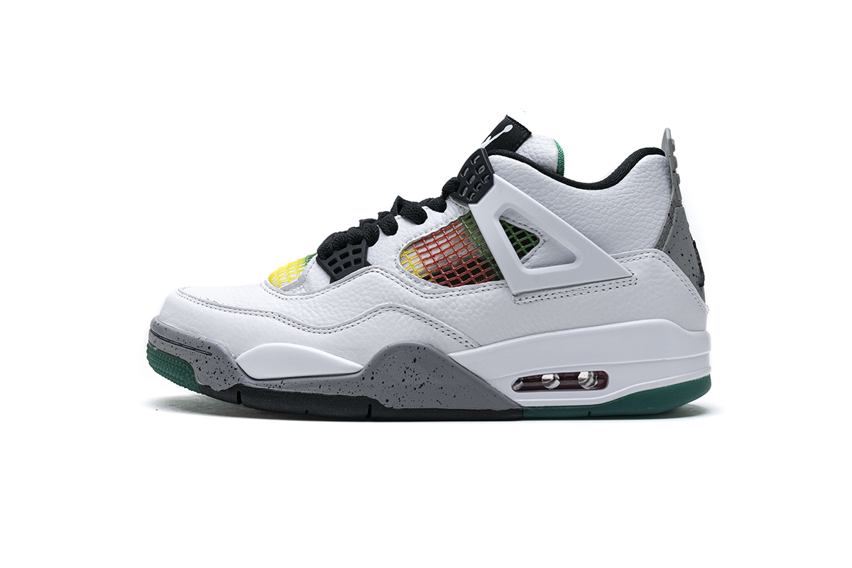 Jordan 4 Retro Lucid Green Rasta AQ9129-100