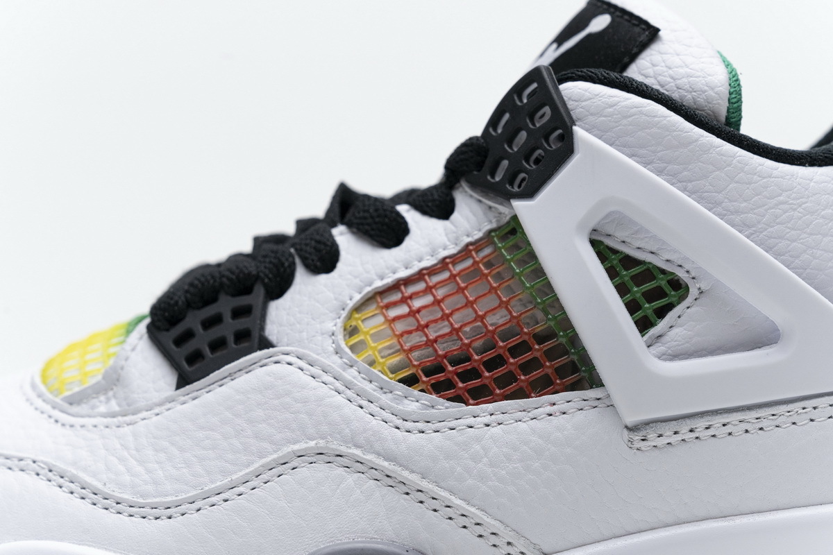 Jordan 4 Retro Lucid Green Rasta AQ9129-100