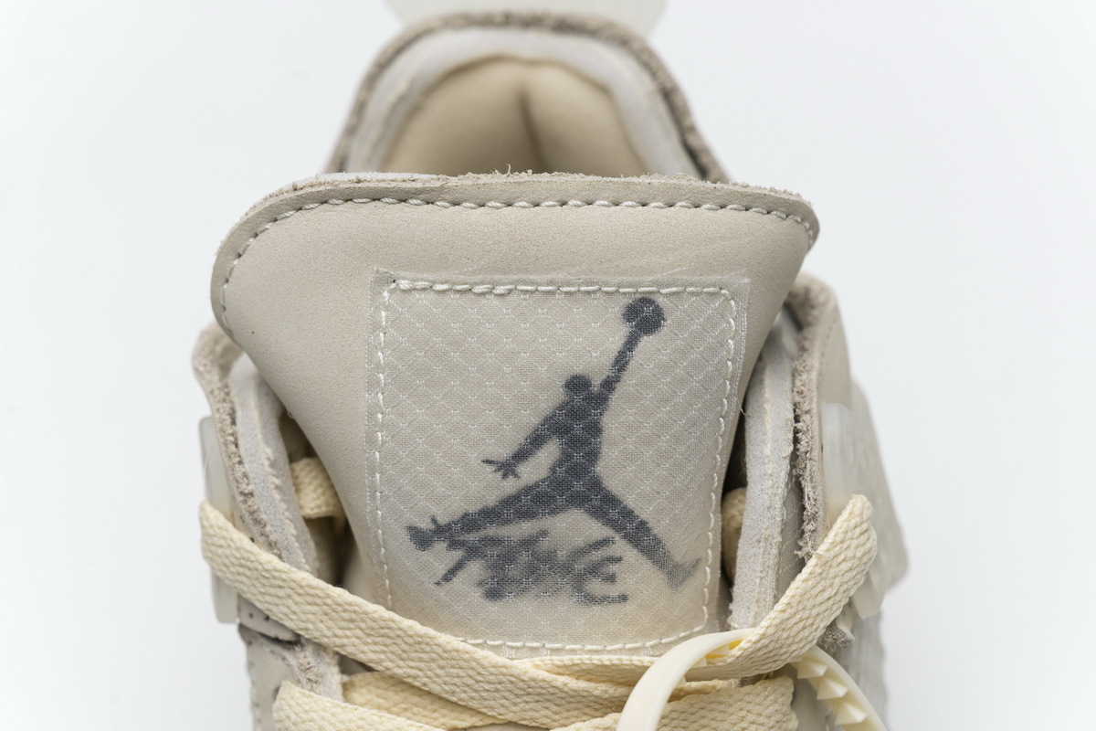 Off-White x  Air Jordan 4 Retro Sail CV9388-100