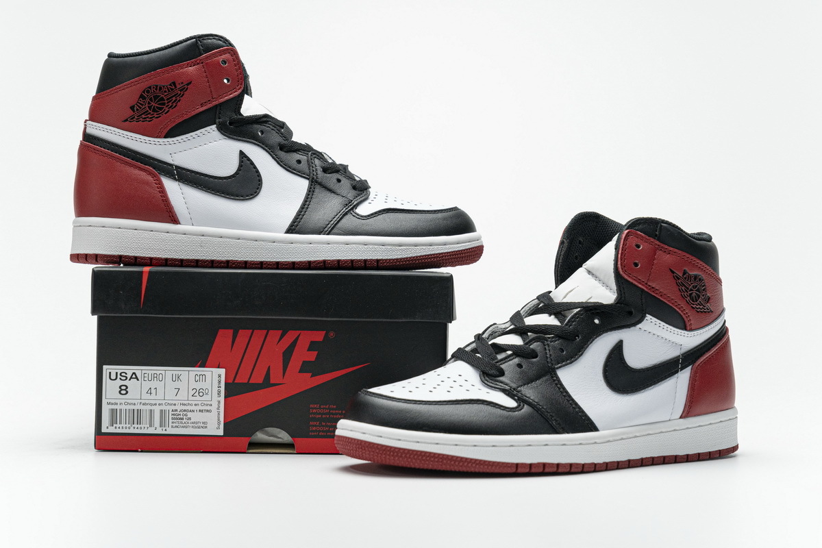 Air Jordan 1 OG High Black Toe 555088-125