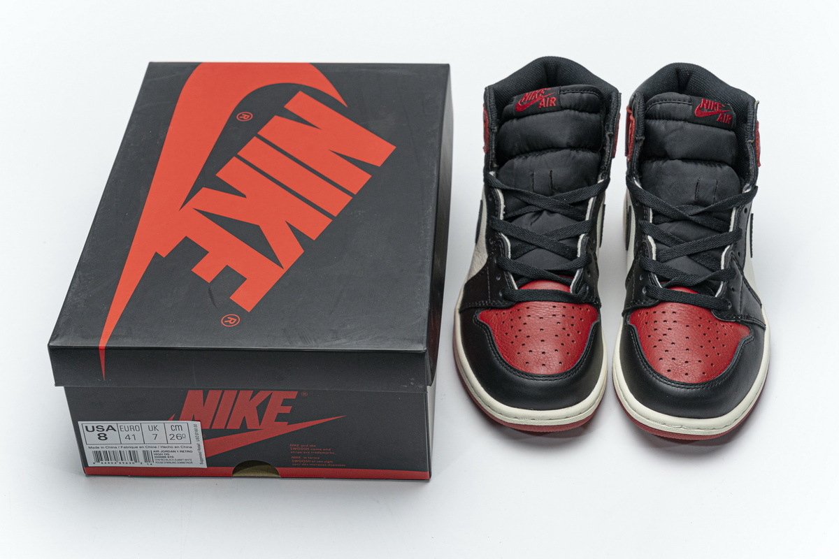Air Jordan 1 High OG Bred Toe 555088-610