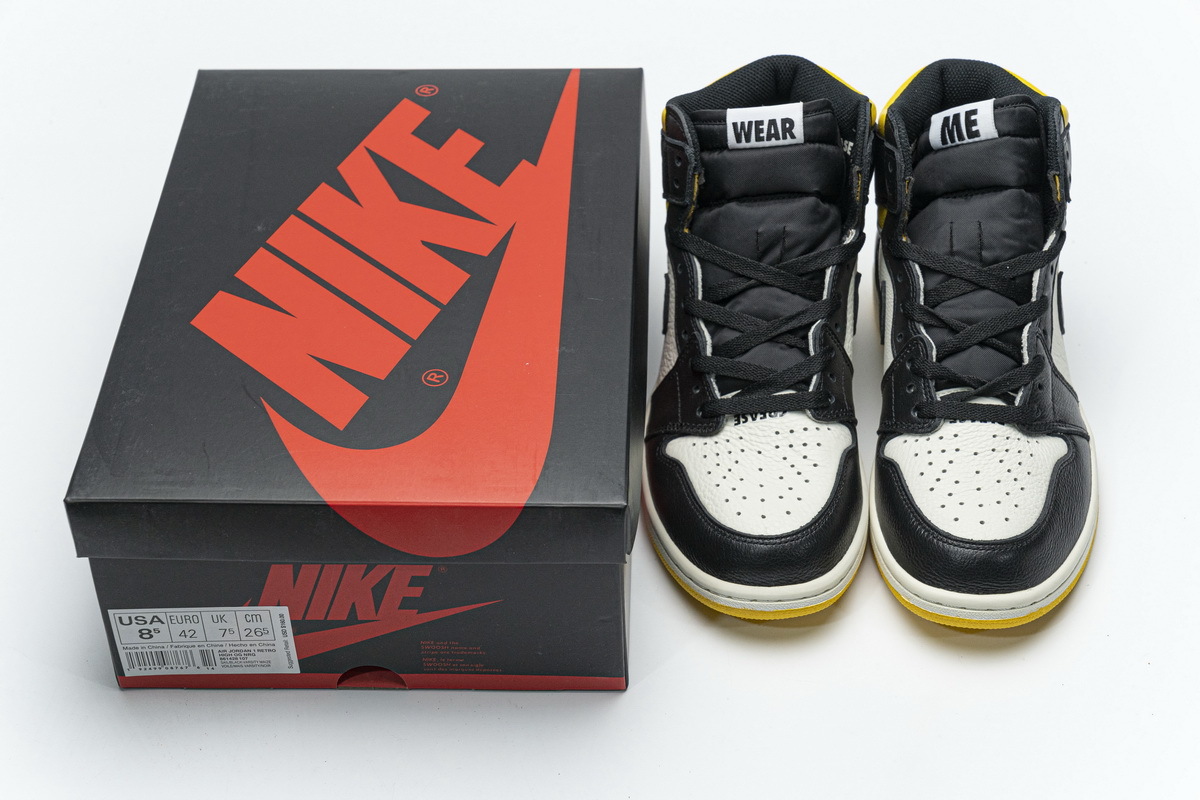 Air Jordan 1 NRG OG High “NOT FOR RESALE”Varsity Maize 861428-107