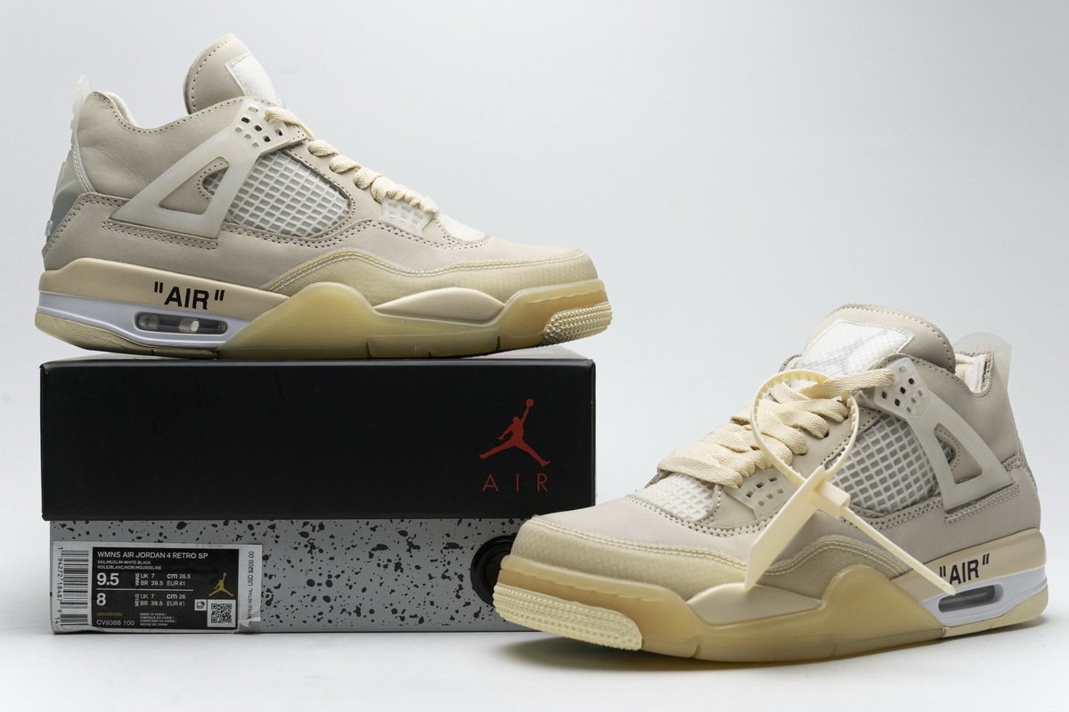 Jordan 4 Retro Off-White Sail CV9388-100