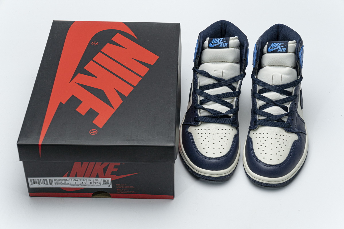 Air Jordan 1 Retro High OG “Obsidian University Blue” 555088-140