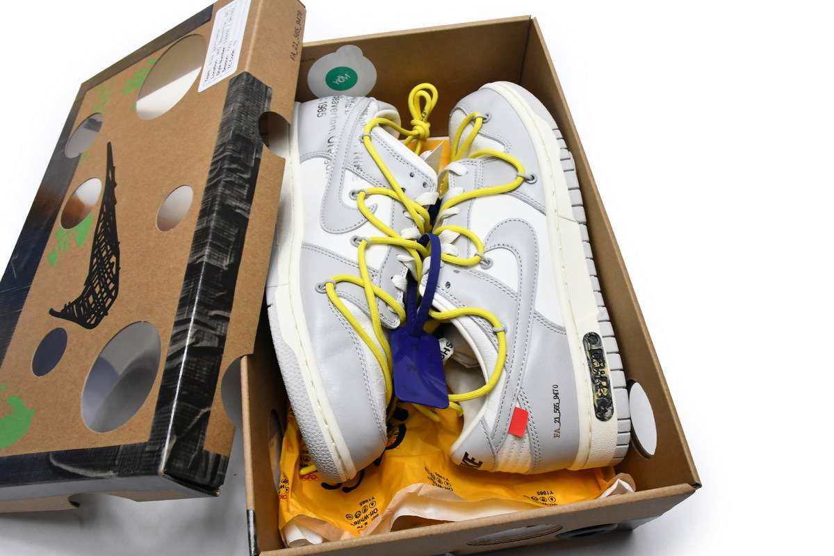 OFF WHITE x Nike Dunk SB Low The 50 Lot 27 DM1602-120