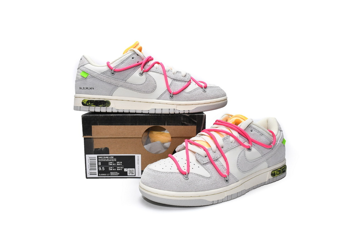 OFF WHITE x Nike Dunk SB Low Lot 17 DJ0950-117