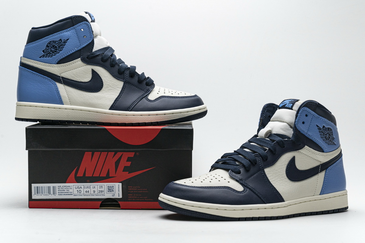 Air Jordan 1 Retro High OG “Obsidian University Blue” 555088-140