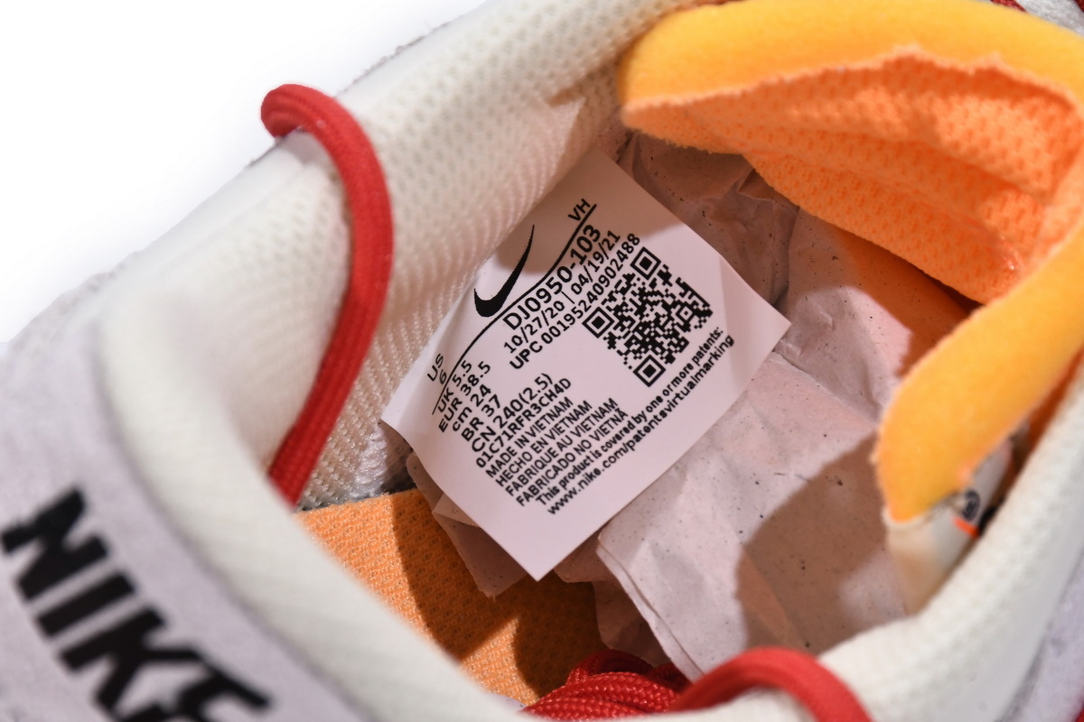 OFF WHITE x Nike Dunk SB Low Lot 40 DJ0950-103