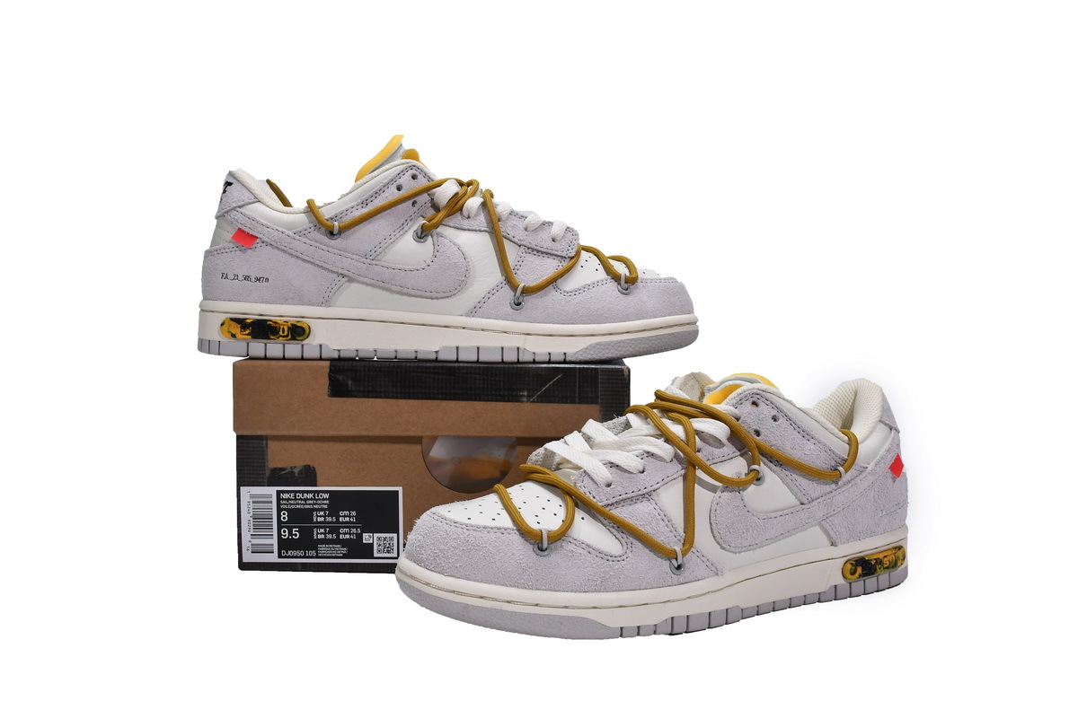 OFF WHITE x Nike Dunk SB Low Lot 37 DJ0950-105