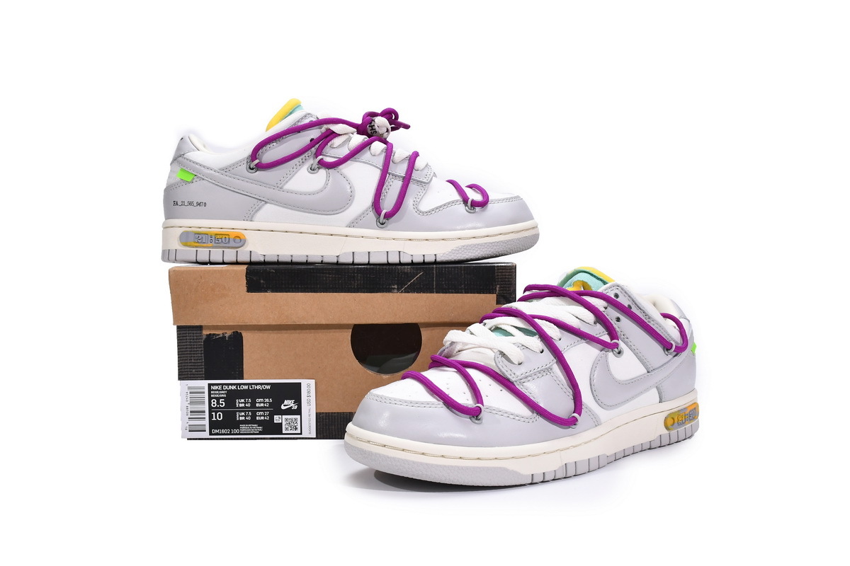 Nike Dunk Low Off-White Lot 21 DM1602-100