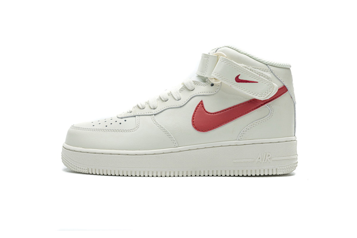 Nike Air Force 1 Mid ‘07 Sail University Red 315123-126