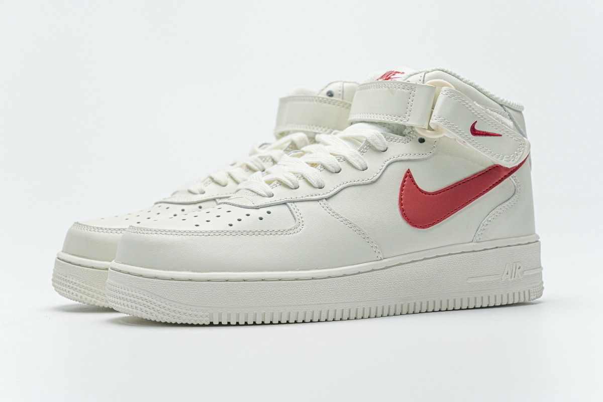 Nike Air Force 1 Mid ‘07 Sail University Red 315123-126