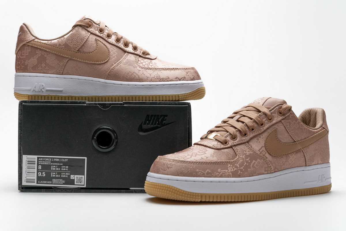 CLOT x Nike Air Force 1 Low “Rose Gold” CJ5290-600