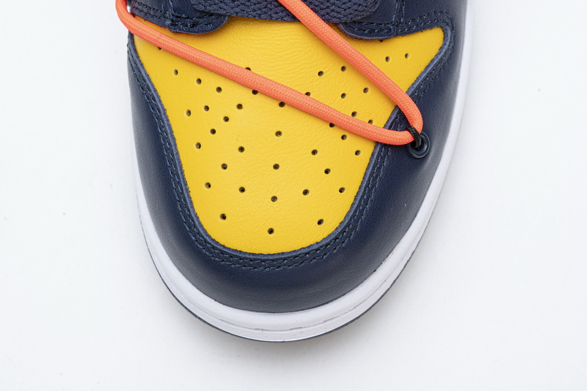 OFF WHITE X Nike Dunk Low University Gold CT0856-700