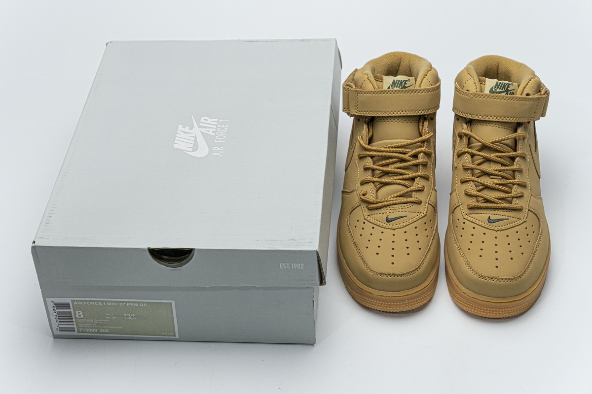 Nike Air Force 1 Mid 07 PRM QS “Flax” 715889-200