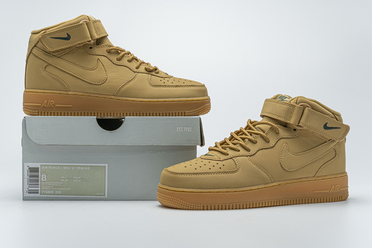 Nike Air Force 1 Mid 07 PRM QS “Flax” 715889-200