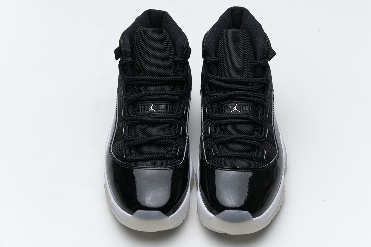 Air Jordan 11 25th Anniversary Black Silver Eyelets CT8012-011