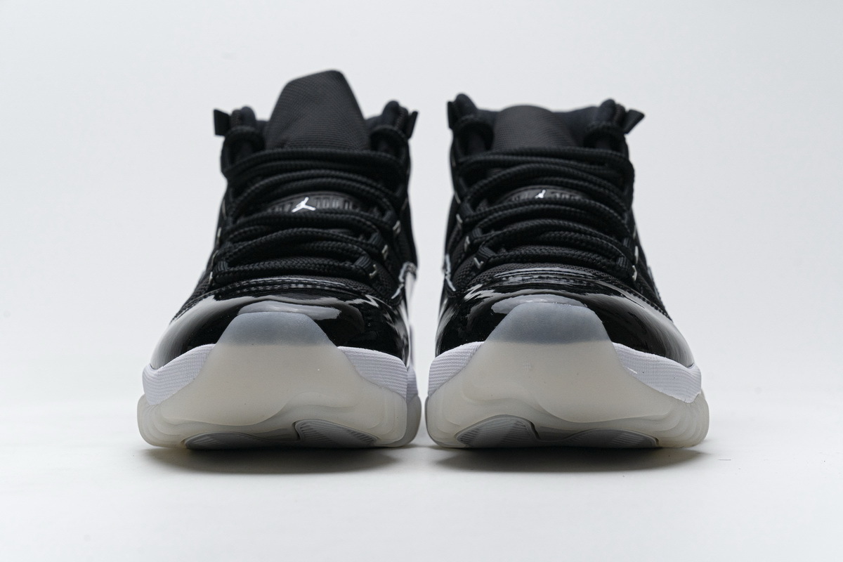 Air Jordan 11 25th Anniversary Black Silver Eyelets CT8012-011