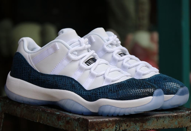 Air Jordan 11 Low “Navy Blue Snakeskin” CD6846-102