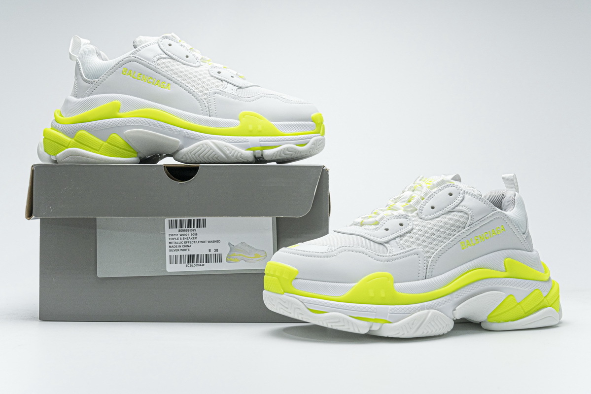 Balenciaga Triple S Fluorescent White 536737 W0901 9088