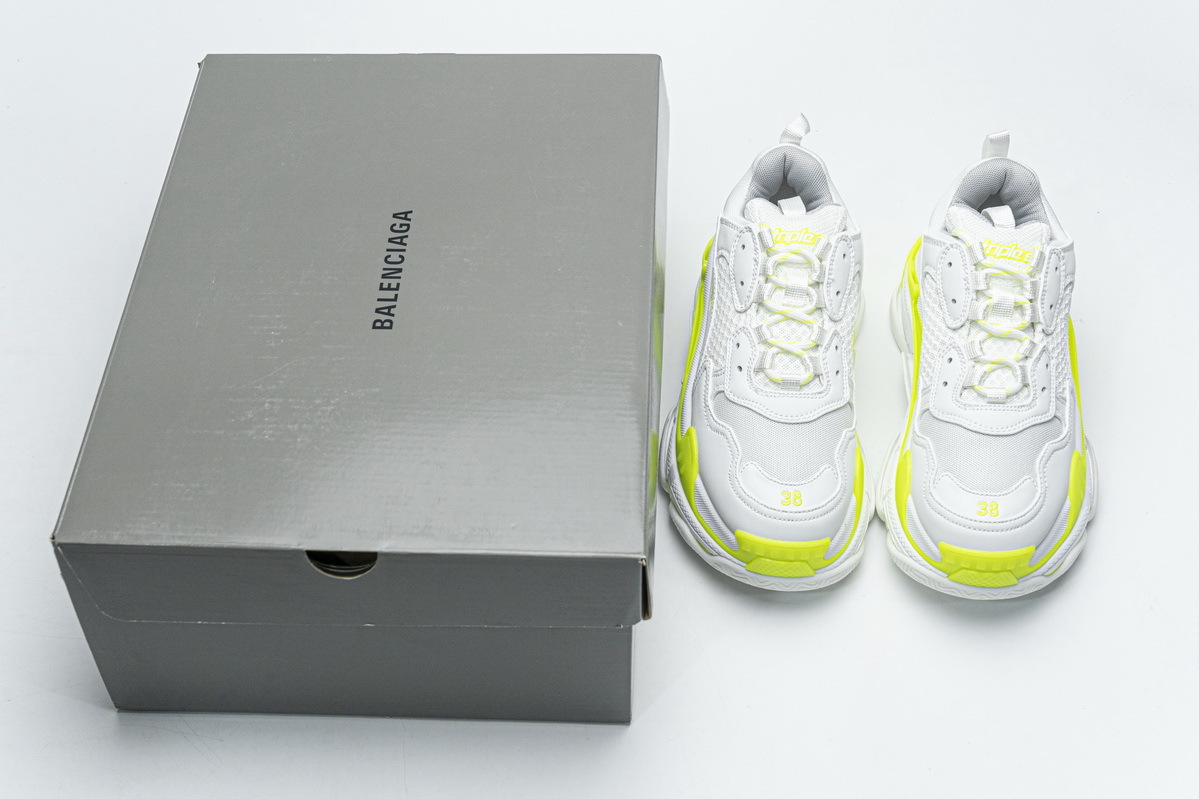 Balenciaga Triple S Fluorescent White 536737 W0901 9088