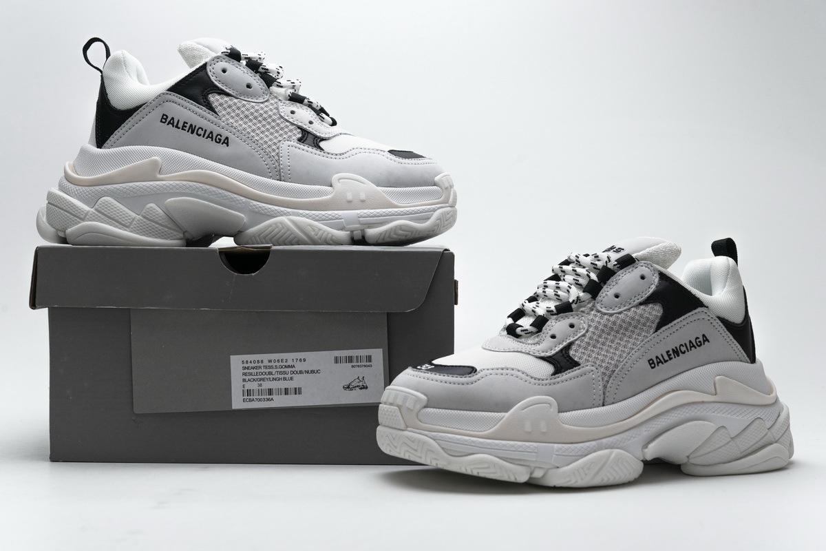 Balenciaga Triple S Black Grey 584088 W06E2 1769