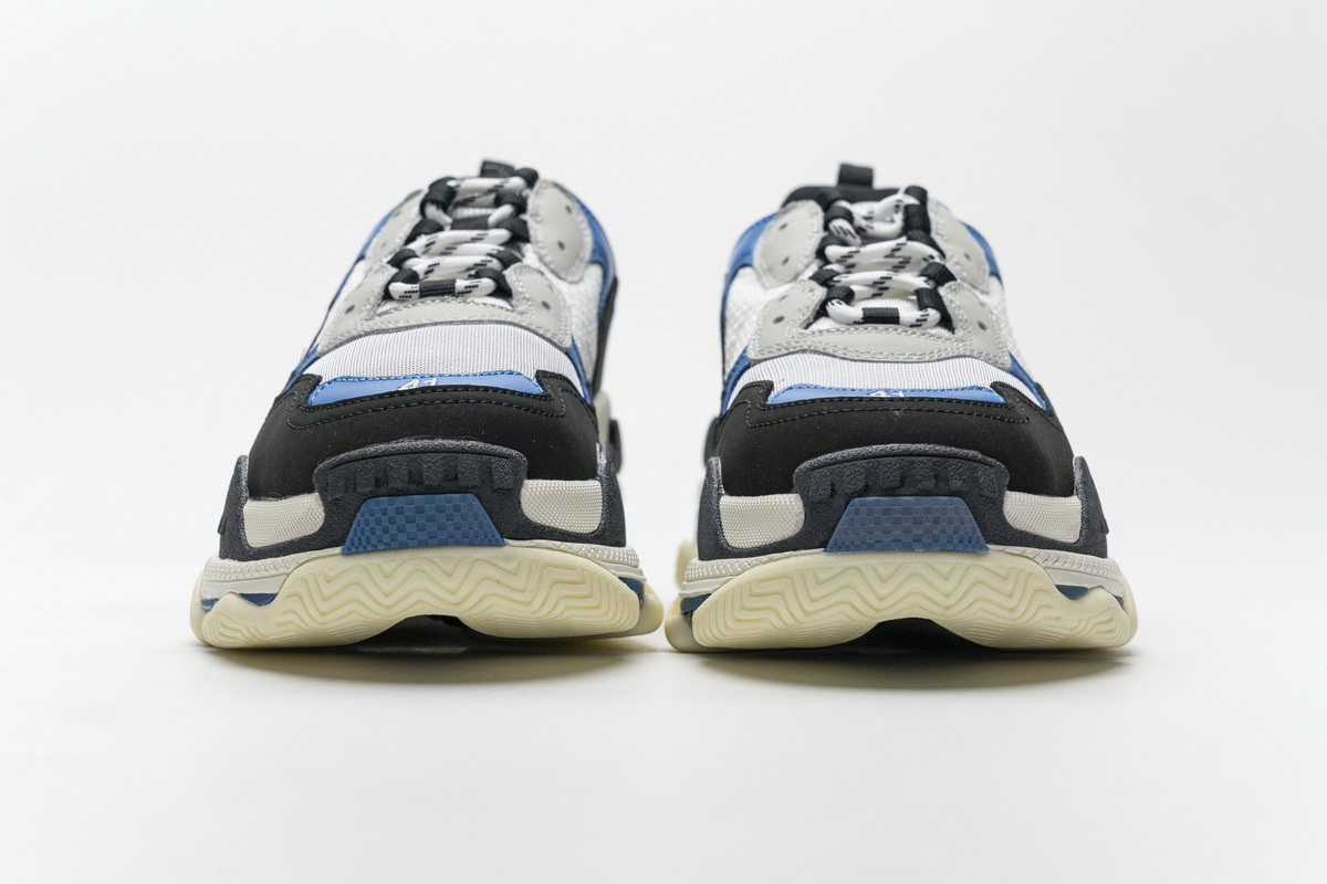 Balenciaga Triple S Black Grey Blue  541624 W06E2 7080