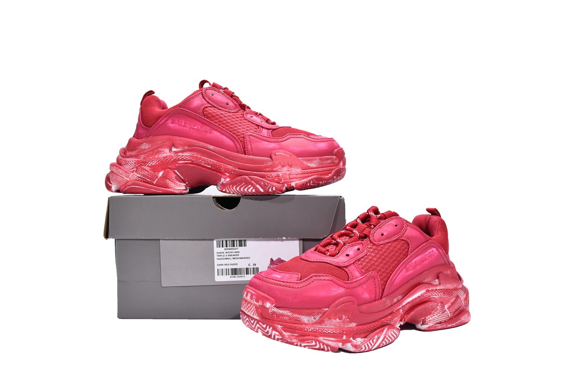 Balenciaga Triple S Dark Red 524039 W3CN3 6000