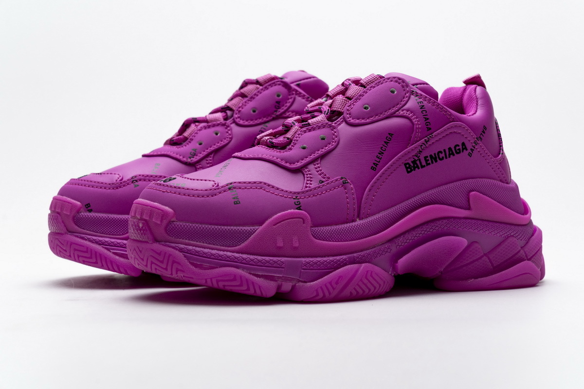 Balenciaga Triple S Letter Pulm Powder 524039 W2FA1 7634