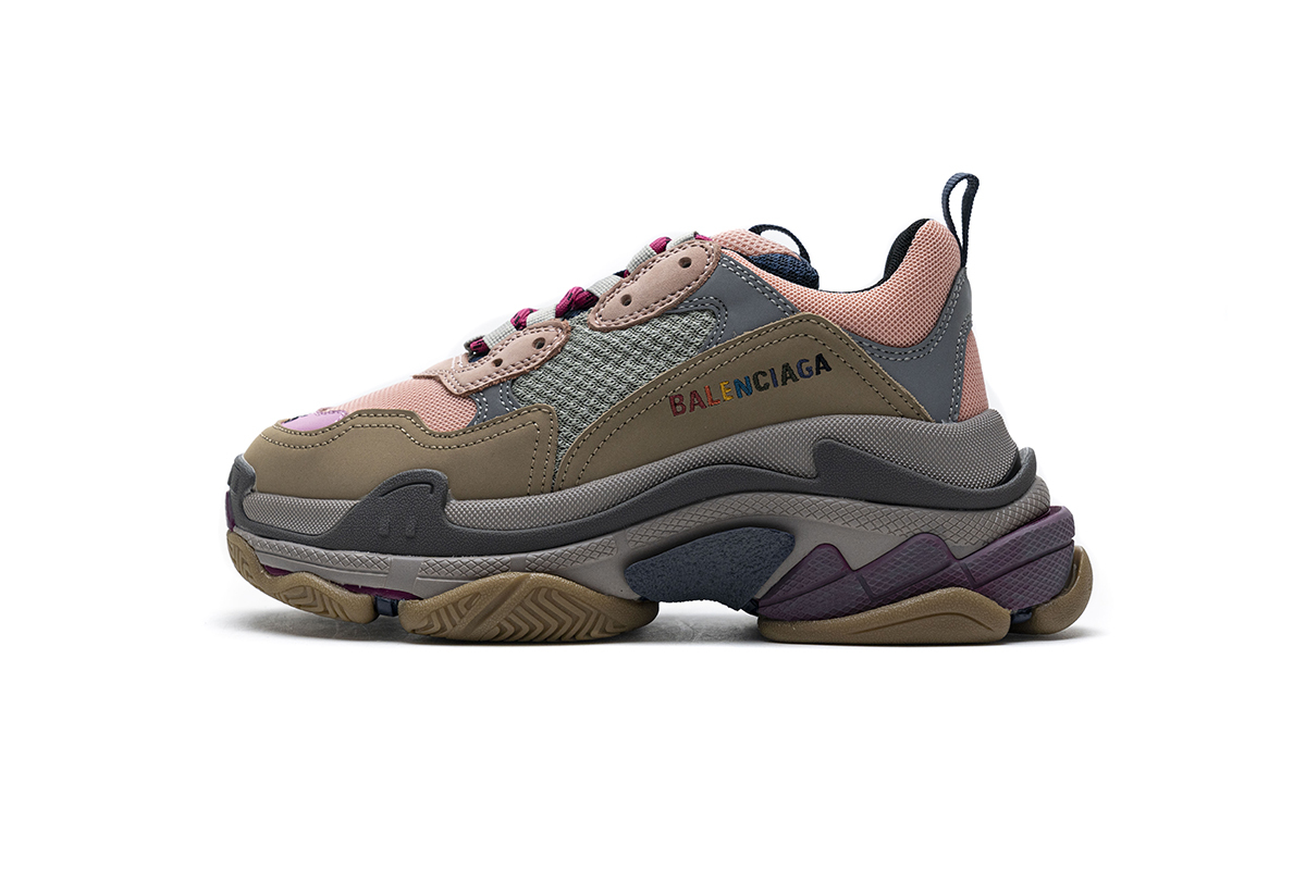 Balenciaga Triple S Grey Pink  490672 W09O5 1036