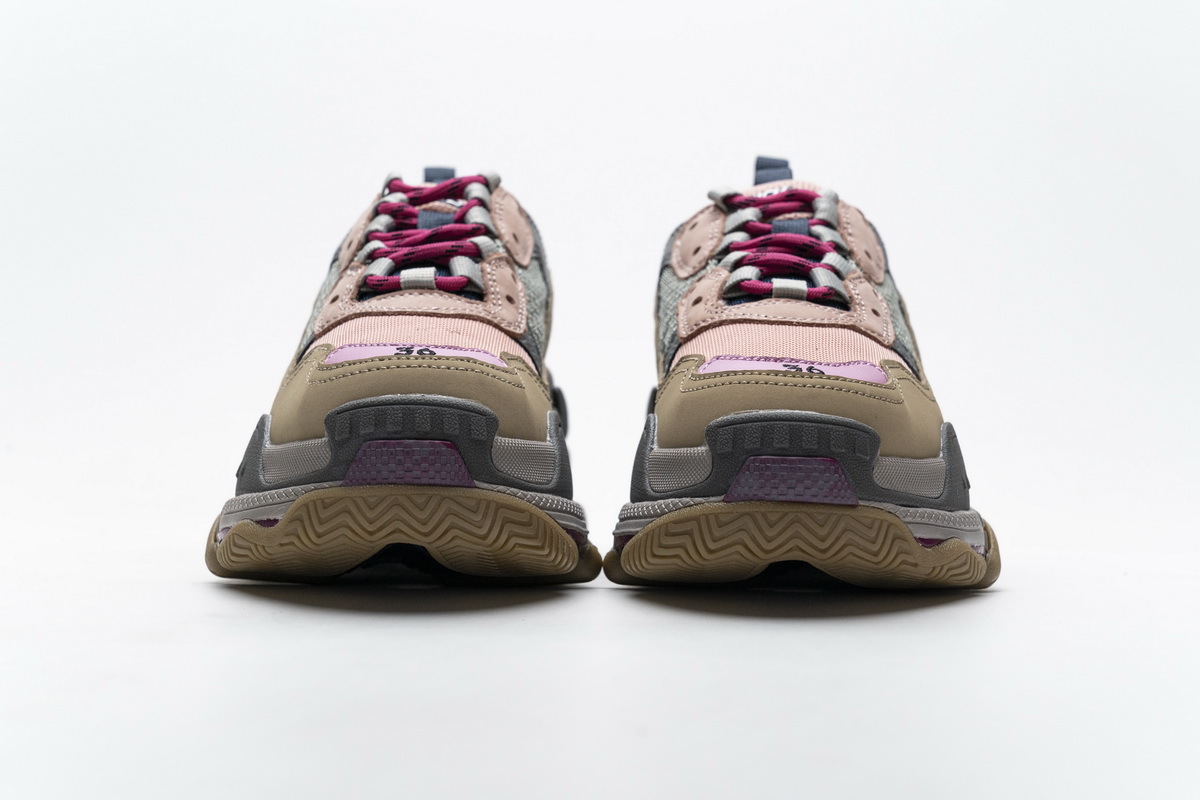 Balenciaga Triple S Grey Pink  490672 W09O5 1036