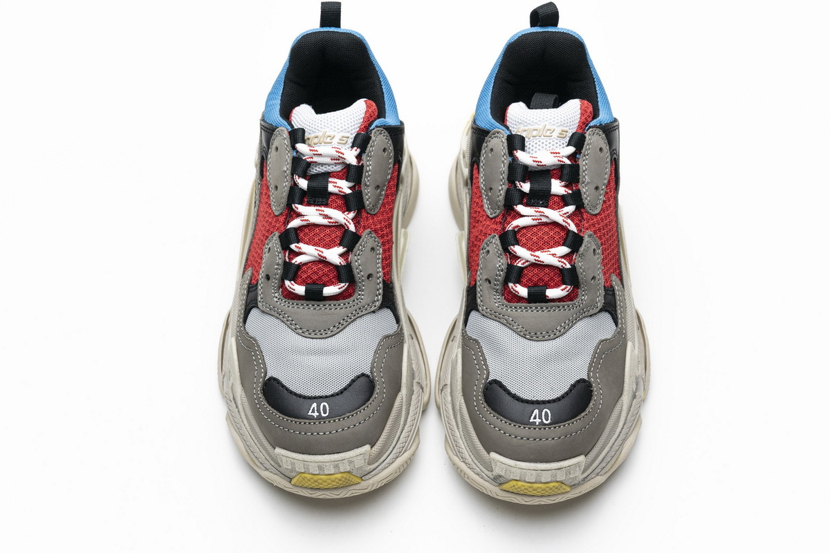 Balenciaga Triple S Blue Red 483513 W06E3 4365