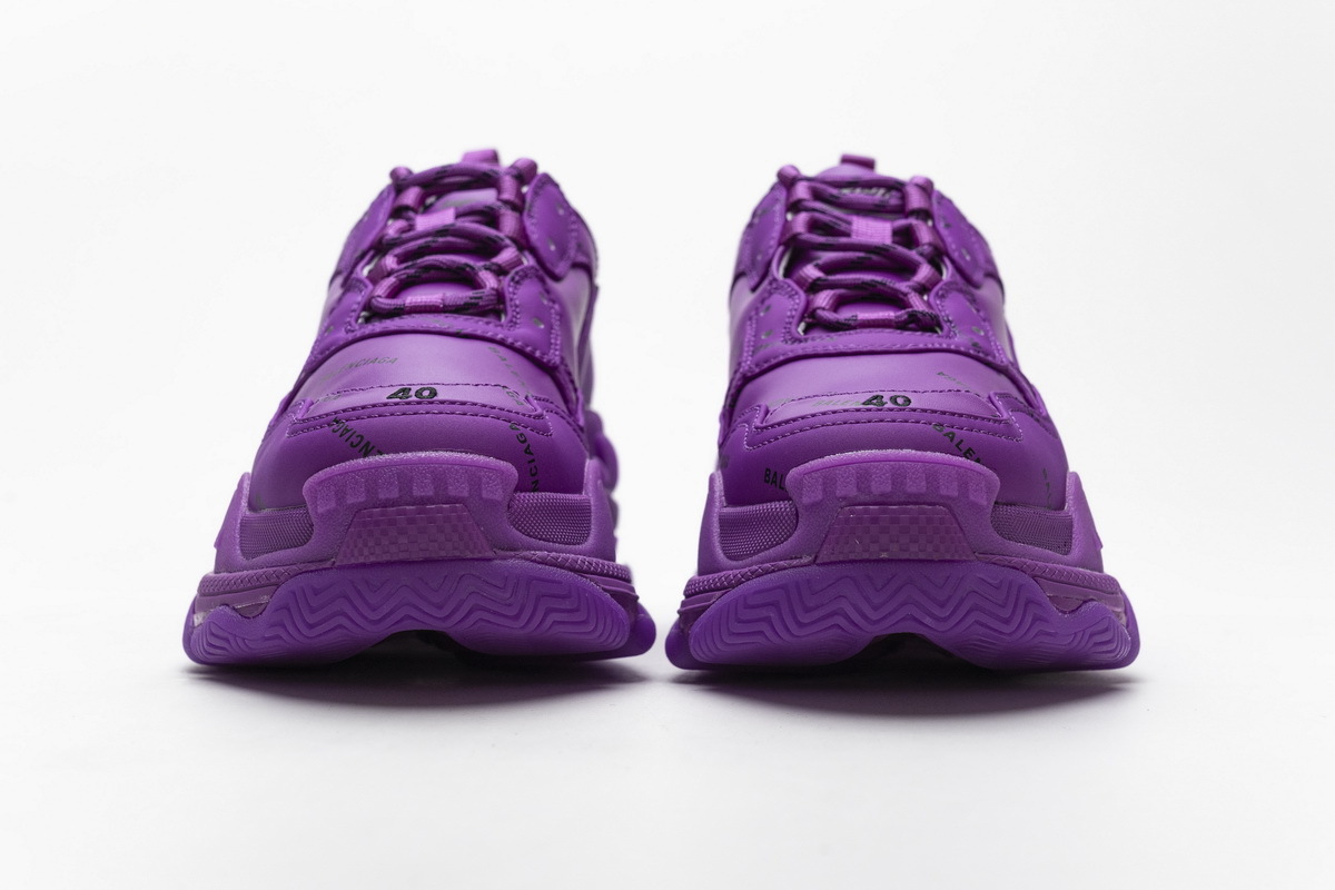 Balenciaga Triple S Letter Plum Red  536737 W2FA1 9016