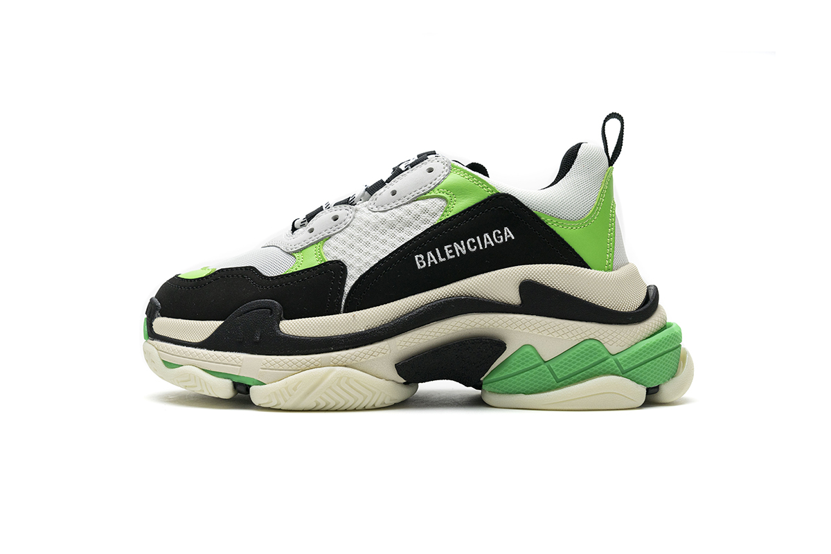 Balenciaga Triple S White Green 483513 W06E1 1008