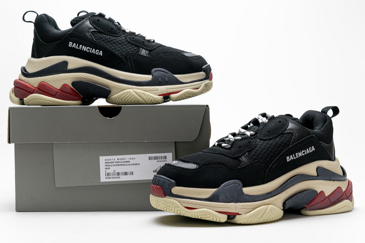 Balenciaga Triple S Black Red 533882 W0901 1000