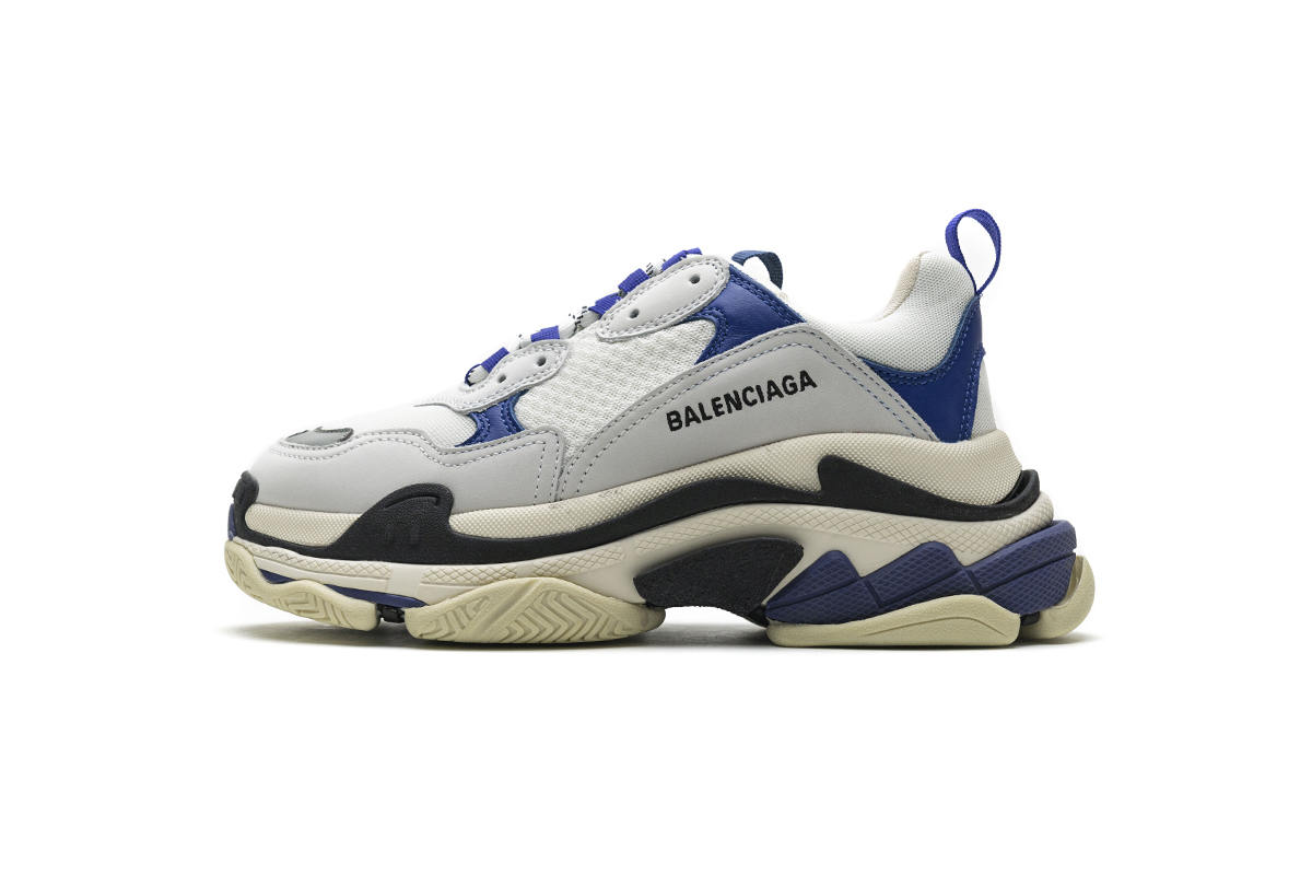 Balenciaga Triple S Black Blue Violet  490672 W09O5 1005